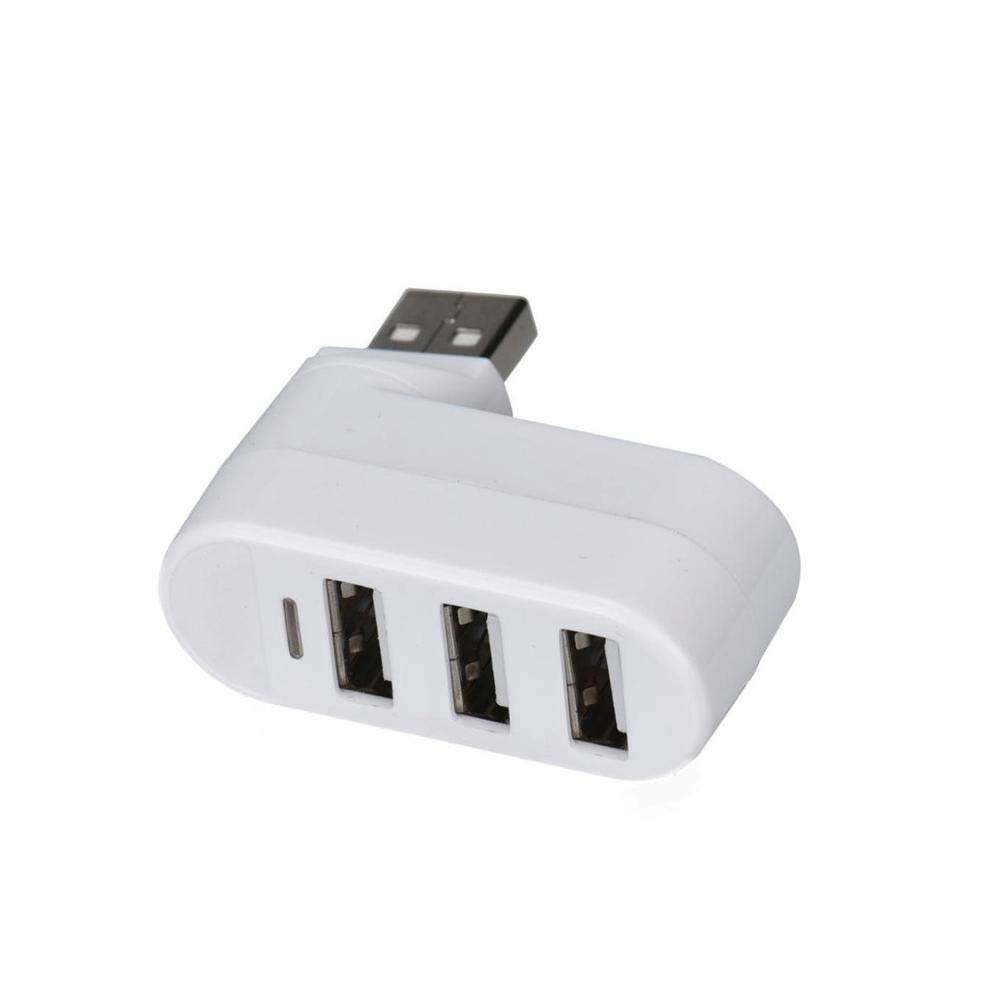 Rotatable 3 Ports USB Hub 2 0 USB Splitter Adapter High Speed Portable No Driver Installation for Notebook