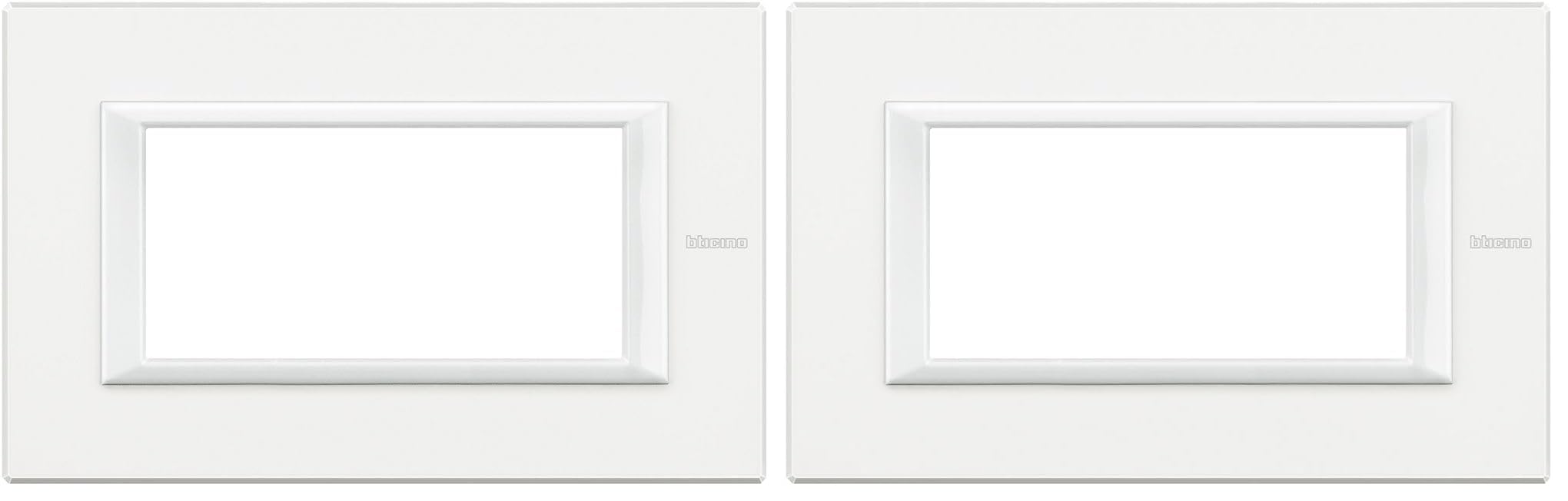 BTicino HA4804HD Axolute Placca Rettangolare, 4 Moduli, Bianco (Confezione da 2)
