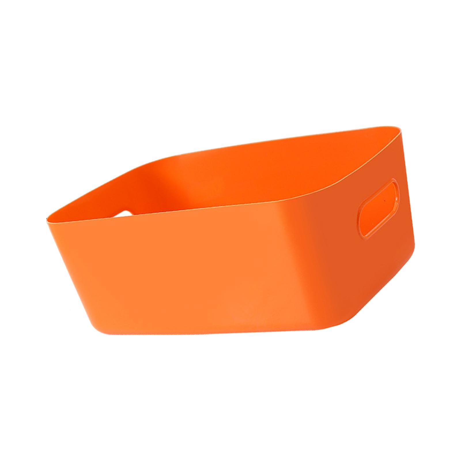 Enakshi (LABEL) Creations Desktop Storage Basket Stylish Cosmetic Organizer for Dresser Shelves Closet OrangeHome & Garden|Household Supplies & Cleaning|Home Organization|Storage Boxes