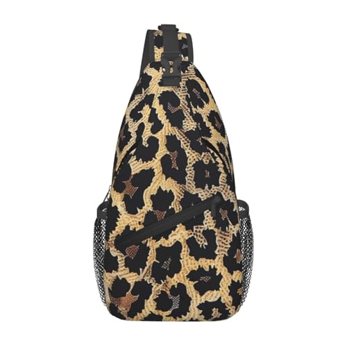 Sac à bandoulière léger imprimé léopard et mangue pour le sport actif
