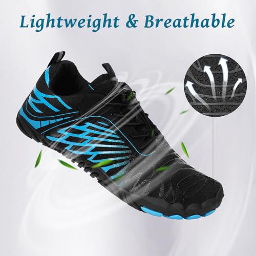 Image of Hike Barefoot Shoes, Pro Barefoot Shoes Women Men Footwear, Athletic Hiking Minimalist Water Shoe Breathable Quick Dry Zero Drop Trail Running Shoe with Non-Slip Sole & Wide Toe Box