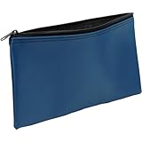 Vinyl Bank Deposit/Zipper Coin Bag, 11 X 6