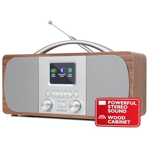 DAB Radio with Bluetooth and Dual Alarm Cover