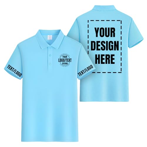 Custom Golf Polo Shirts for Men Women Design Your Own Logo Work Shirts Personalized Customized Company Uniform Shirts