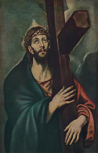 Affiche Christ portant la croix El Greco - Impression sur toile pour salon 60x90cm