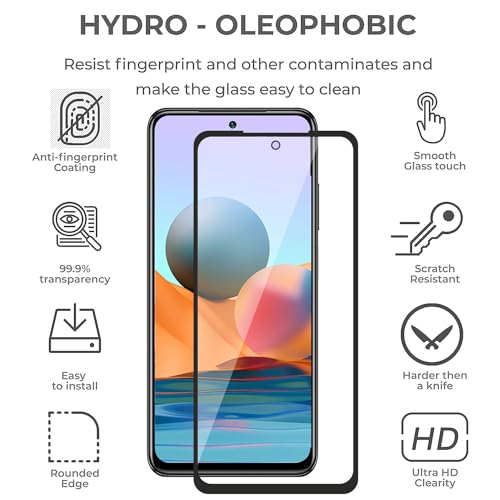 Image of Premium Tempered Glass Screen Protector for Xiaomi Redmi Note 10 /10S - 9H Hardness, HD Clarity, Bubble-Free Installation