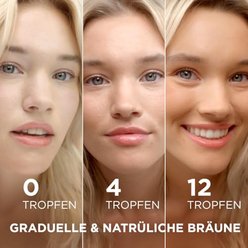 Garnier Selbstbräunungs-Konzentrat, Serum für einen natürlich gebräunten Teint, Für eine gleichmäßige und langanhaltende Bräune, Ambre Solaire Natural Bronzer, 1 x 30 ml