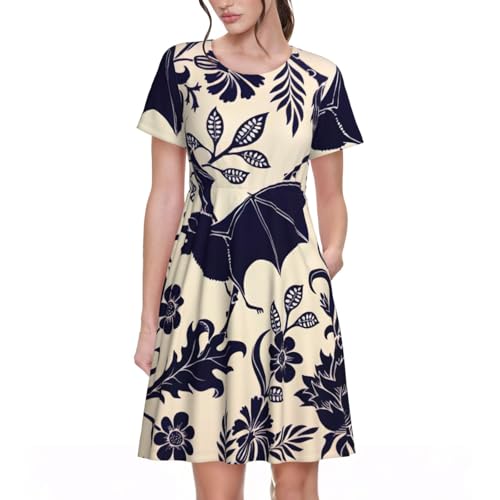 Robe d'été femme à manches courtes fluide pour affronter la chaleur