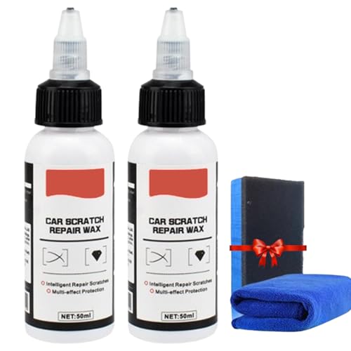 Odalit Ultimate Paint Restorer, Odalit Car Scratch Repair Wax, Liquid Glass Car Polish, Car Paint Scratch Repair, 50ml ith Towel and Sponge or All Vehicles (2pcs)