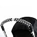Choopie CityGrips Single Bar Grip Handle Covers for Stroller/Pram/Buggy Handlebars, Polka Dot Black, Large