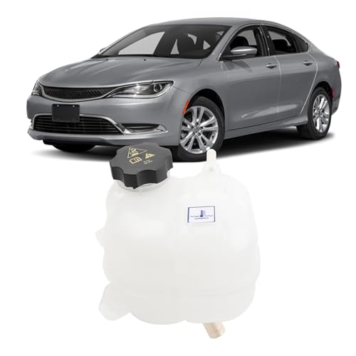 Dasbecan 603-838 Engine Coolant Reservoir Compatible with Chrysler 200 2015-2017 jeep Cherokee 2014-2018 Replaces# 68096261AA 68102155AB