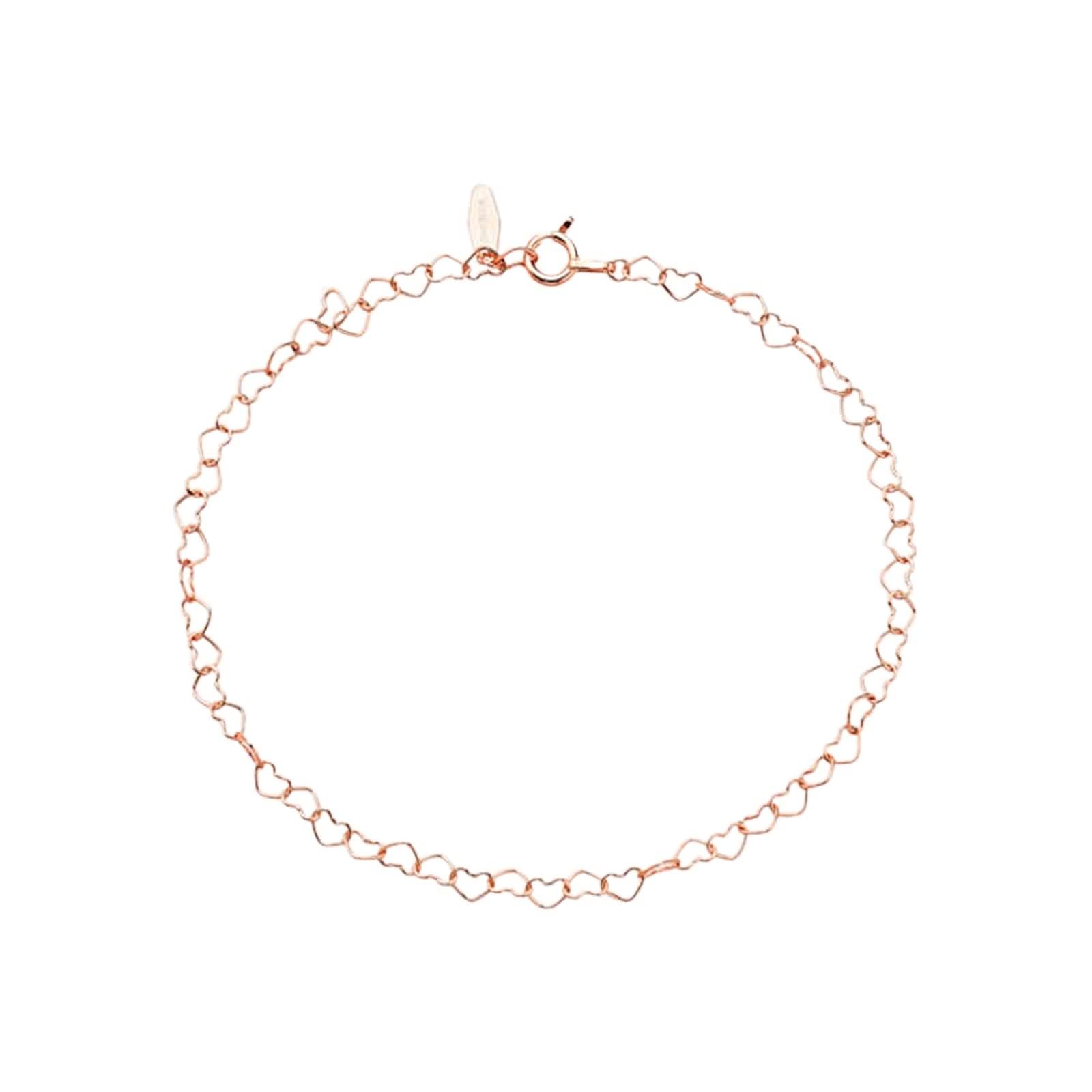 Pulseras para mujer, diseño de corazón, bonitas pulseras de cadena de oro blanco clásico para cumpleaños