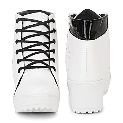 Image of KRAFTER Women's and Girls High Ankle Denim Stylish Boots