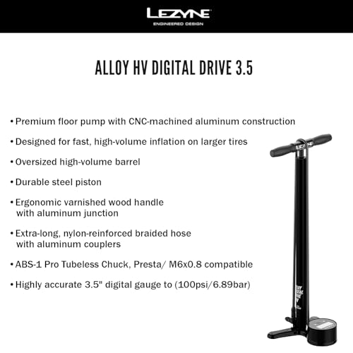 Lezyne Alloy HV Digital Drive Pump