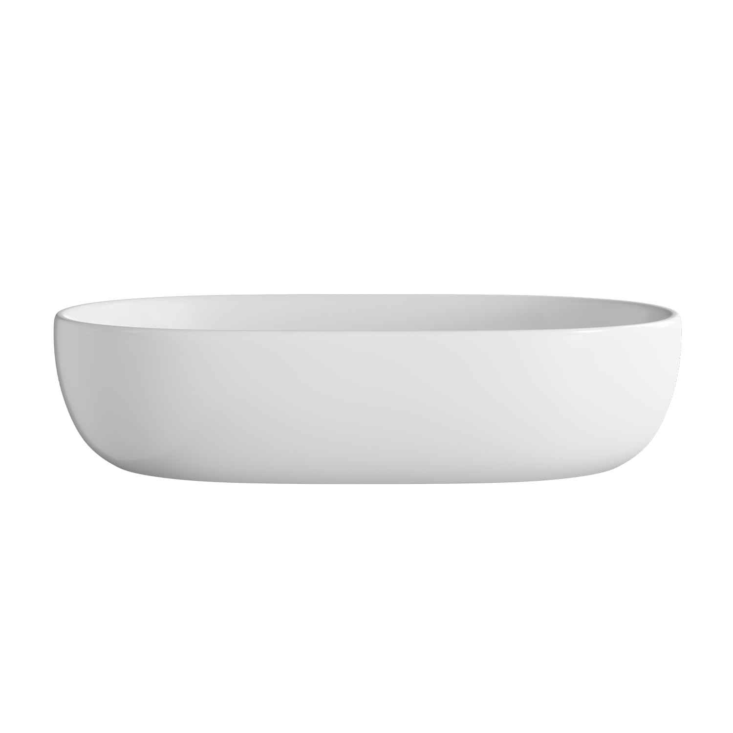 Fregaderos grandes para baño, 24 x 16 pulgadas, ovalados sobre el mostrador, lavabo de porcelana blanca de cerámica para baño, fregadero moderno de encimera, lavabo de tocador, lavabo