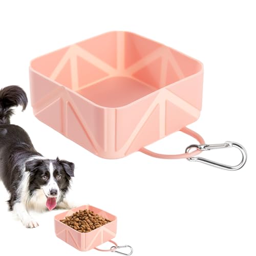 Hundeschale - Collabsible Haustiernahrung Container | 500 ml FALTING Puppy Waterer | Hundewasserversorgungsanleitungspender für Kätzchen Car RV Travel Wanderwanderung Strandboot Outdoor Aktiv