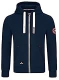 Material : Baumwolle Northster Herren Sweatjacke Kapuzenjacke Trainingsjacke Hoodie mit Reißverschluss Sweat Jacke