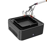 ★ Sistema de filtro de alto rendimiento: equipado con filtro de carbón activado, que puede absorber el humo de cigarros y el olor. El ventilador incorporado crea succión y dibuja en los humos. 2 opciones de velocidad para satisfacer diferentes necesidades en espacios reducidos.