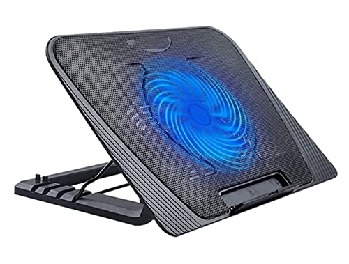 JYARZ Base Raffreddamento Pc Portatile Laptop Cooler Laptop Cooling Pad Notebook Gaming Cooler Stand con Una Ventola E 2 Porte USB Ventola Pc per Ufficio