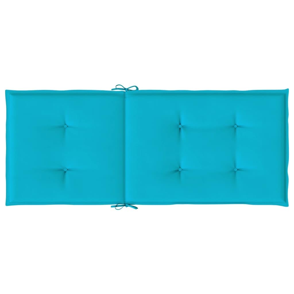 Coussin pour mobilier de jardin vidaXL Coussins de chaise à dossier haut lot de 2 vert vif