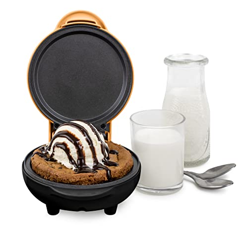Image of Nostalgia MyMini Personal Electric Griddle, Nonstick Griddle Perfect for Keto & Low-Carb Diets, Eggs, Omelets, Pancakes, Breakfast Sandwiches, Orange