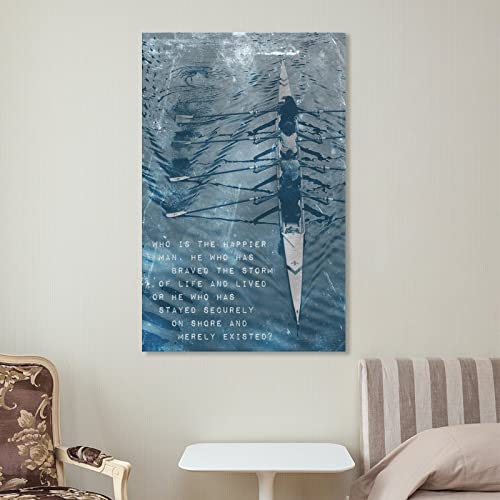 Wangyao99966 Rowing Inspirational Printable Who Is Happier Art Photo Poster Gift Wall Home Decor thumb #6