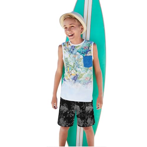 Hockey Player Print Swim Trunks for Boys Quick Dry Boys Swimsuit Stretch Swim Shorts Children Novelty Board Shorts for Beach3