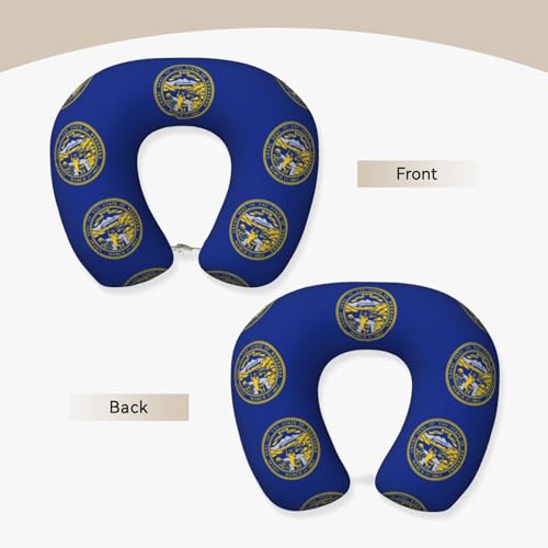 Almohada cervical de poliéster tamaño único negra miniatura 3