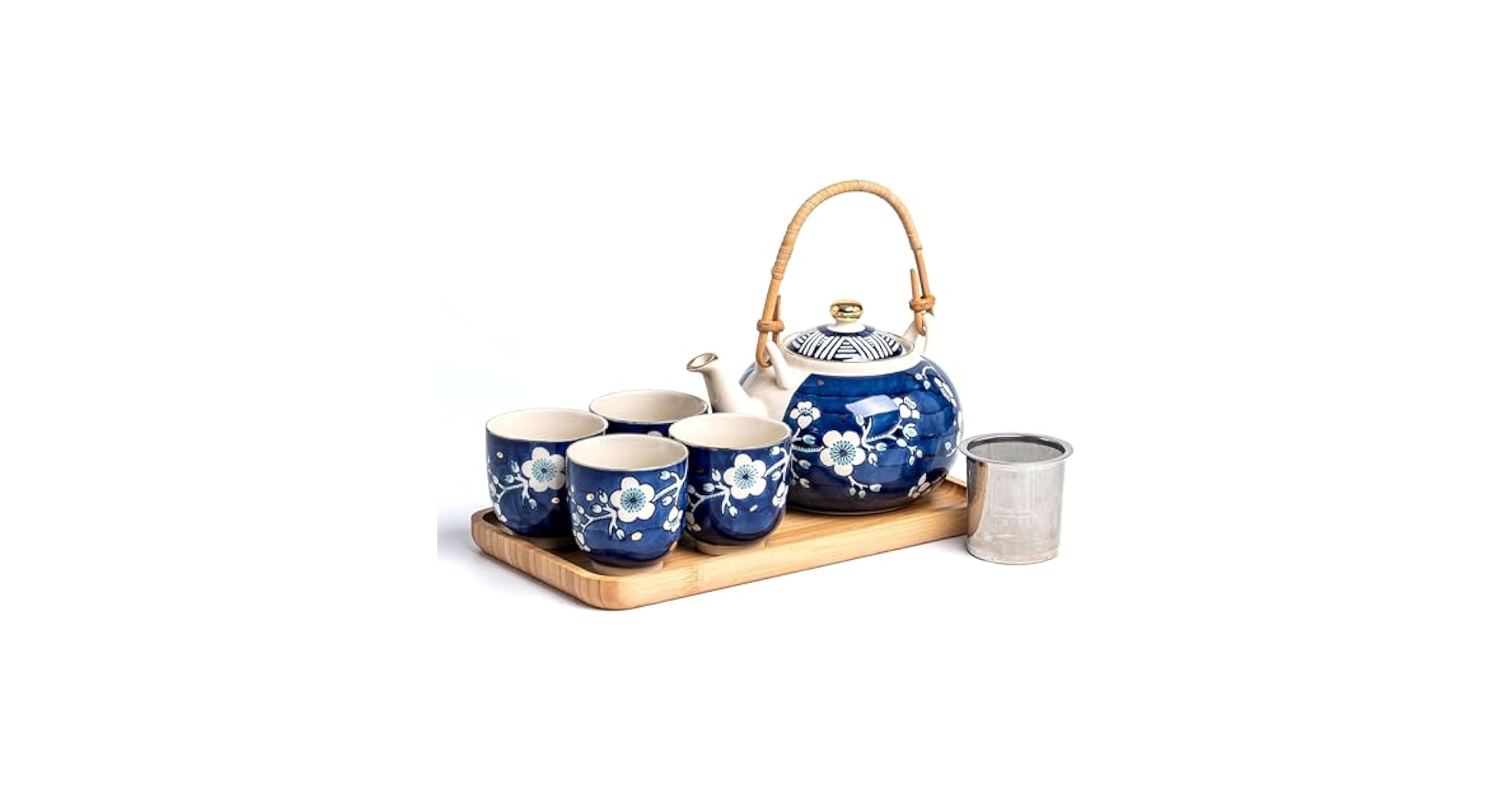  Blue Tea 3種せっと Amazon.com | Japanese Tea Set, 25 oz Ceramic Tea Sets with