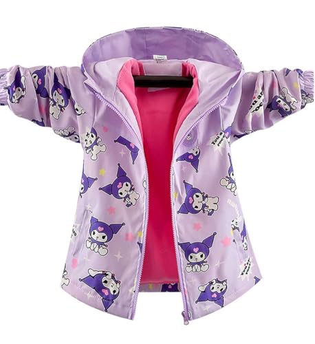 Anime Full Zip Hoodie Sweatshirts Petite Women's Windproof Fleece Jacket Girls Cartoon Hooded Lightweight Coats