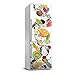 Tulup Adesivo Frigo 60x180cm Stickers Copri Frigorifero Porta Cucina - Frutta E Acqua