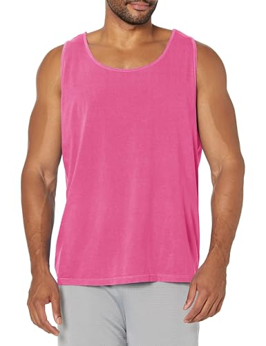 Image of Comfort Colors Chouinard Tank Top 9360 Plain Unisex XL Neon Pink PgmDye