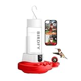 NETVUE by Birdfy Hummingbird Feeder with 2 Cameras - Dual Smart Cams, 2K HD Wireless for 2 Angels Close-up Bird Watching Outdoor, Instant Notifications (20Oz) (Hum Duo AI)