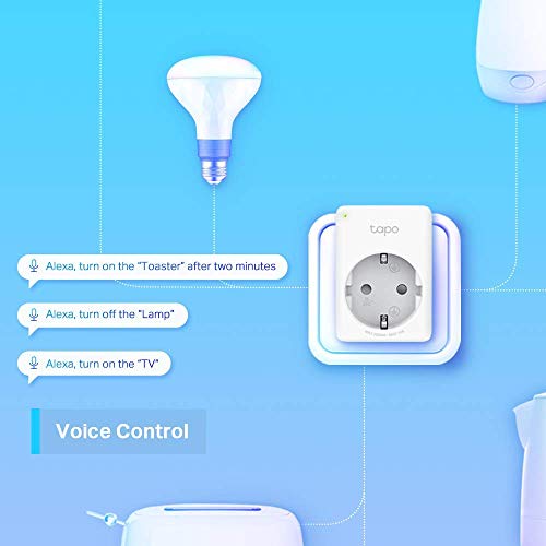 Tapo WLAN Smart Steckdose Tapo P100(2-Pack), Smart Home Steckdose kompatibel mit Alexa/Google Home, Sprachsteuerung, Fernzugriff, Kein Hub notwendig 6