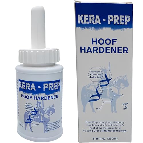 Livingston Tech, Inc. Kera-Prep Hoof Hardener with Cross-Linking Technology, 8 fl oz, Clear