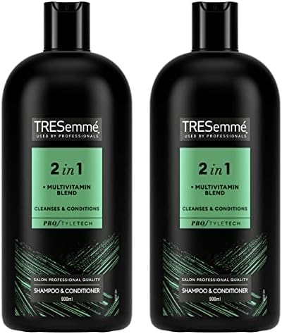 TRESemmé Replenish & Cleanse 2 in 1 Shampoo & Conditioner with multi-vitamin cleansing shampoo for all hair types 900 ml (Pack of 2)