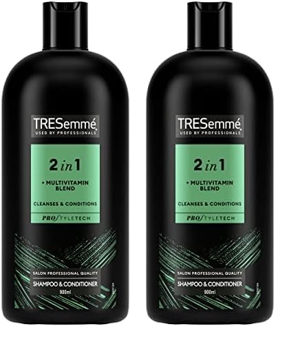 TRESemmé Replenish & Cleanse 2 in 1 Shampoo & Conditioner with multi-vitamin cleansing shampoo for all hair types 900 ml (Pack of 2)