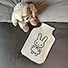 'Cute Bunny in Dress' Hot Water Bottle Cover (HW00039627)