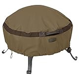 Classic Accessories Hickory Full Coverage Round Fire Pit Cover, Large