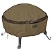 Classic Accessories Hickory Heavy Duty Full Coverage Round Fire Pit Cover - Durable and Water Resistant Patio Cover, Small (55-632-240101-EC)