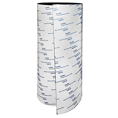Neoprene Rubber Sheet with Adhesive, Solid Rolls & Strips for DIY Gaskets, Crafts, Pads, Flooring, Protection, Supports, Anti-Vibration, Anti-Slip (12 Inch Wide x 1/16 Thick 10' Long)