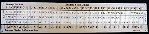 Creative Crafthouse Enigma Slide Cipher - Linear Rule Cipher with Numbers & Characters
