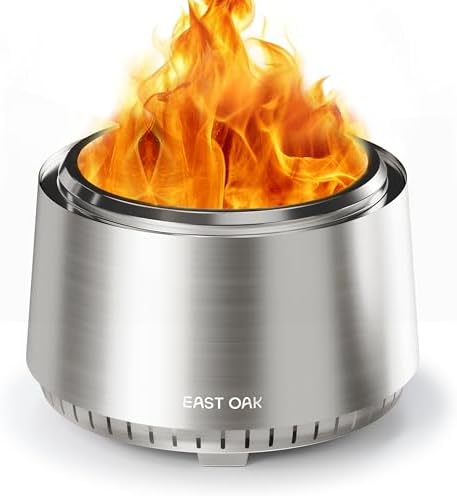 East Oak Fuoco Smokeless Fire Pit 21'' for Patio and Outdoor, Sta...