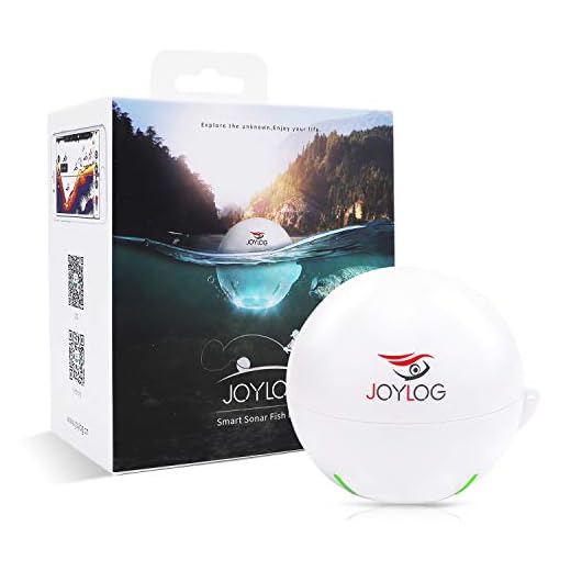 JOYLOG Portable Wireless Bluetooth Fish Finder Smart Sonar Depth Finder with iOS & Android Phone APP for Kayak/Ice/Boat Fishing