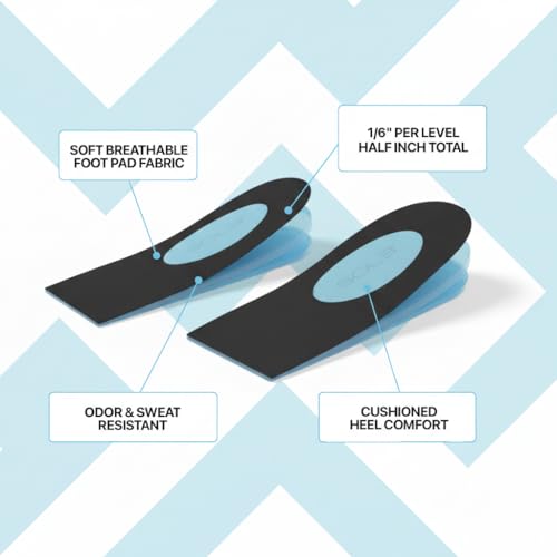 Plantillas elevadoras ajustables 1/2 pulg para hombre y mujer miniatura 6