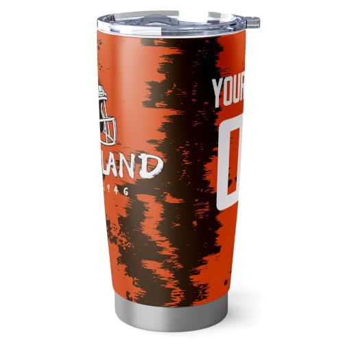 Image of ANTKING Cleveland Tumbler 20oz Travel Mug Custom Number Name Gifts