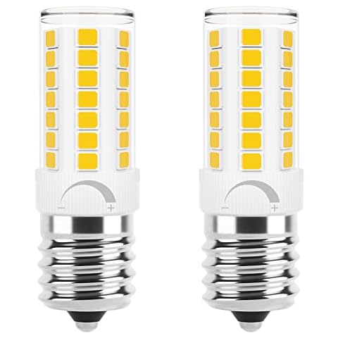 DUMILOO LED Microwave Light Bulbs Under Hood 40W Equivalent, E17 LED Bulb Dimmable for Range Hood, Refrigerator, 120V 5W 450LM, LED Appliance Light Bulb Over Stove, Warm White 3000K, 2 Pack Cover