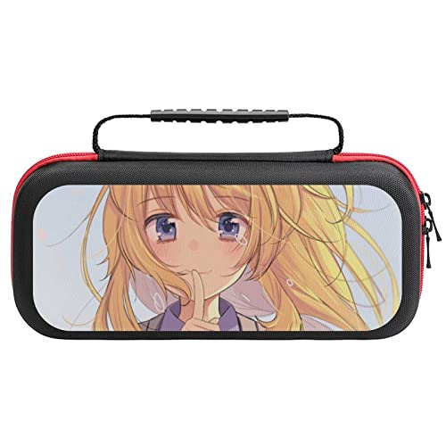 Switch ケース 宮園かをり 四月は君の嘘 薄型 スイッチ ケース 可愛い スイッチ専用ケース 大容量 Switchカバー Switch専用キャリーケース 持ち手付き スイッチポーチ 耐衝撃 収納バッグ スイッチカバー Joy-Con 収納ケース 20