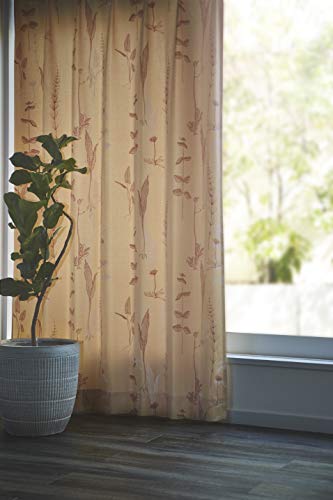 スミノエ(Suminoe) カーテン レッド 幅205cm ×丈165cm サーナヤオッリ ザシンワンズ ドレープ J1017