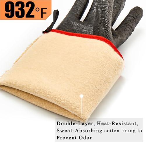 Rapicca RAPICCAGRILLGLOVES14 Heat Resistant Bbq Grill Gloves: Oil Resistant Waterproof thumb #1